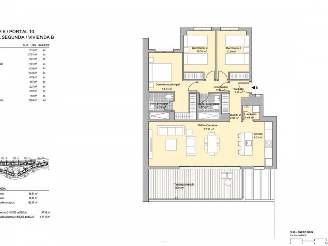 3 Bedrooms Apartment in Casares