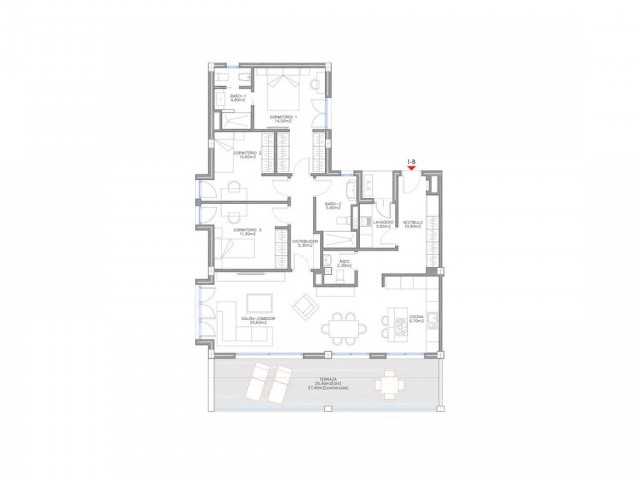 Apartamento con 3 Dormitorios  en Benalmadena Costa