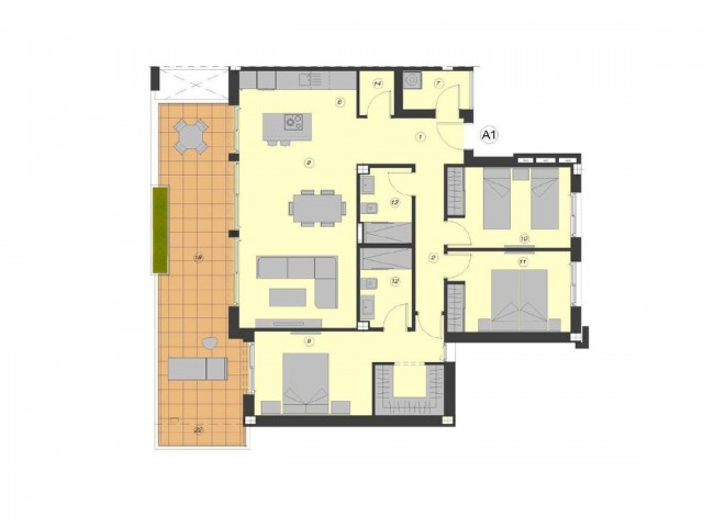 2 Bedrooms Apartment in Atalaya