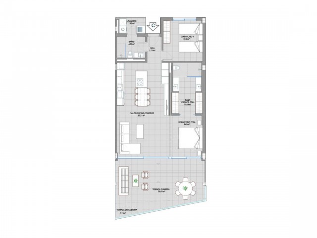 2 Bedrooms Apartment in Benalmadena Costa