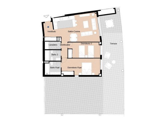 Penthouse avec 2 Chambres  à Manilva