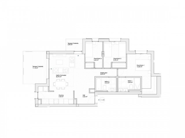 Penthouse avec 2 Chambres  à Estepona