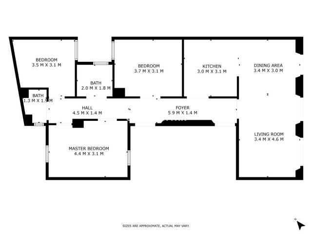3 Slaapkamer Appartement in Málaga