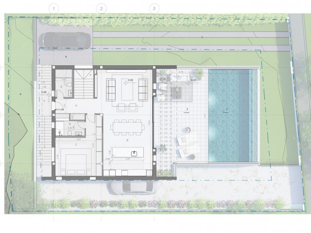 Villa avec 4 Chambres  à Valle Romano