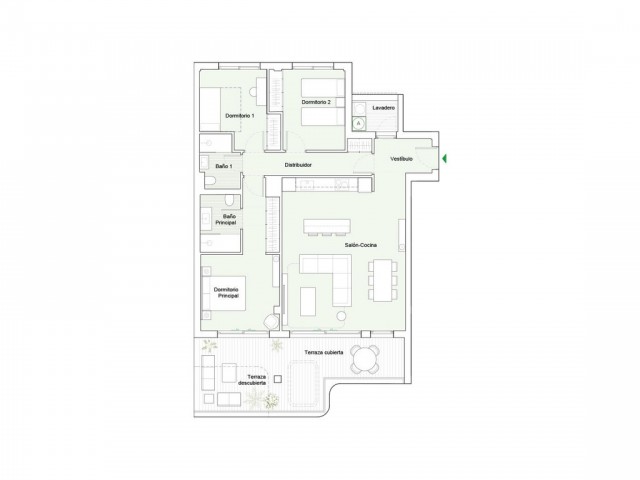 Apartamento con 2 Dormitorios  en Calanova Golf