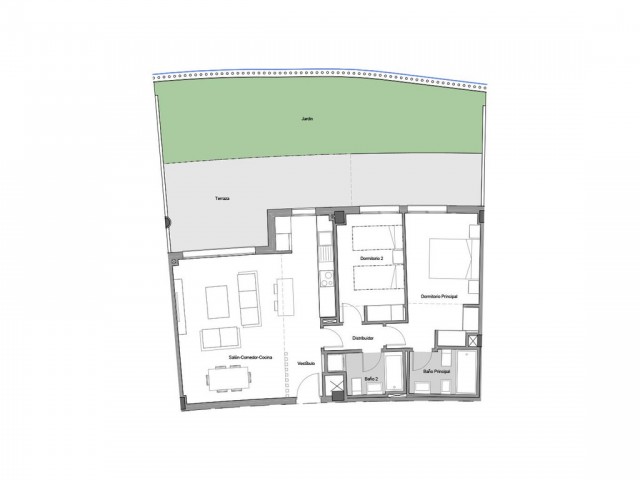 2 Schlafzimmer Apartment in Estepona