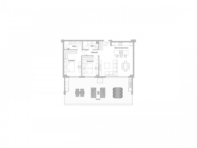 Penthouse avec 2 Chambres  à Benalmadena