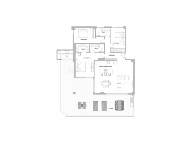 Penthouse avec 2 Chambres  à Benalmadena