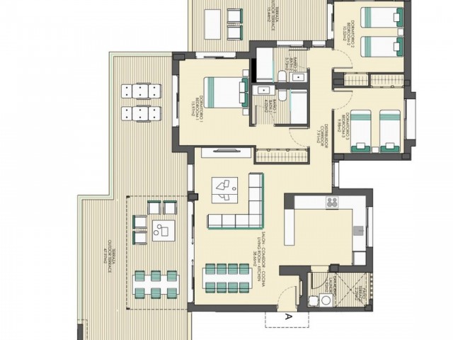 2 Schlafzimmer Apartment in Casares Playa