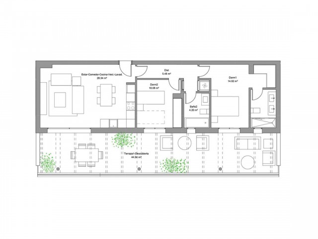 Appartement avec 2 Chambres  à Torremolinos