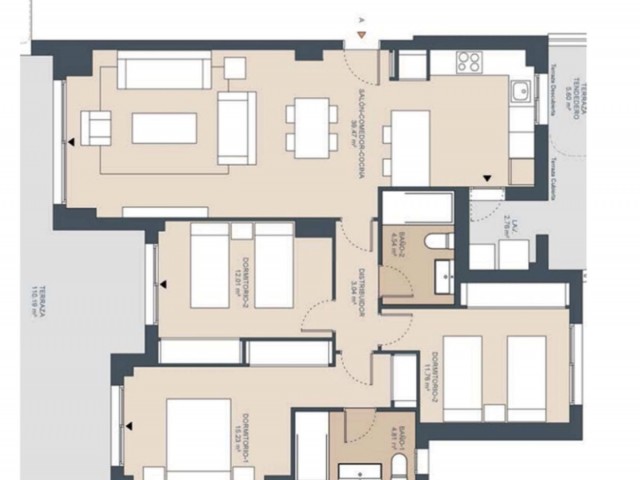 3 Sovrums Lägenhet i Estepona