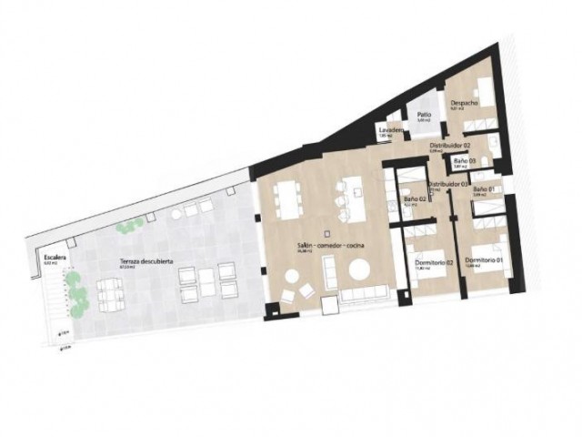 3 Bedrooms Apartment in Málaga
