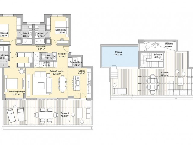 Appartement avec 3 Chambres  à Marbella