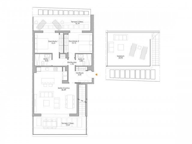 Apartamento con 3 Dormitorios  en Selwo