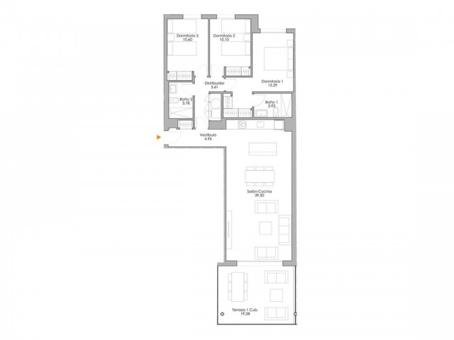 Apartamento con 3 Dormitorios  en Selwo